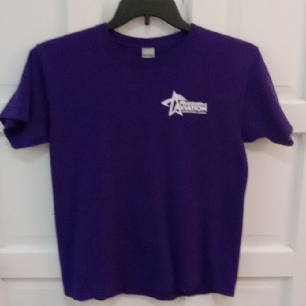 Purple Aviation T-shirt Airplanes
